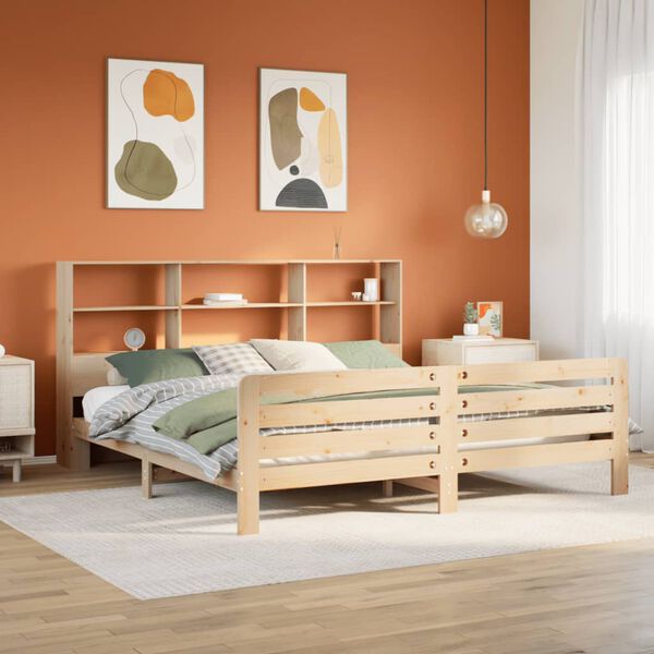 vidaXL Giroletto senza Materasso 180x200 cm in Legno Massello di Pino