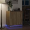 vidaXL Madia LED Rovere Sonoma 71 x 34,5 x 75 cm Legno multistrato