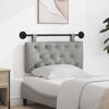 vidaXL Testata appesa Grigio chiaro 100 x 55 x 7 cm Velluto