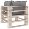 vidaXL Set Salotto Giardino su Pallet Cuscini 6 pz in Legno di Pino