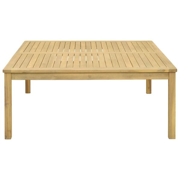 vidaXL Tavolino da Giardino 110x110x45 cm in Legno Massello di Acacia