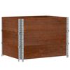 vidaXL Paretali per Pallet 3pz Marroni 80x60cm Legno Massello di Pino