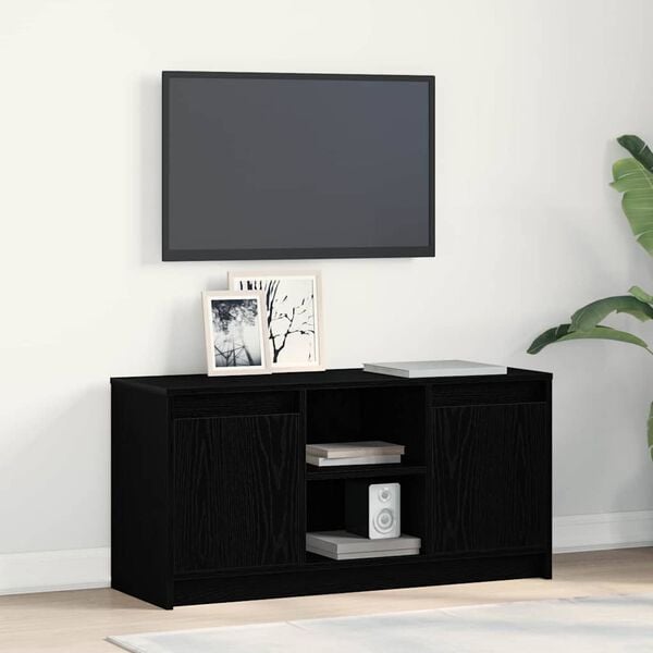 vidaXL Unit&agrave; TV Nero 100 x 34 x 50 cm Legno multistrato