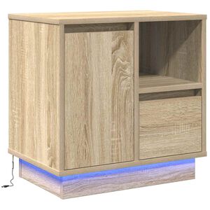 vidaXL Armadio da Notte Rovere Sonoma 50 x 34,5 x 50 cm.