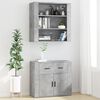 vidaXL Credenza Grigio Cemento in Legno Multistrato