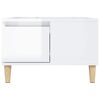 vidaXL Tavolino Salotto Bianco Lucido 55x55x36,5 cm Legno Multistrato