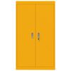 vidaXL Armadio 2 pcs Giallo senape 80 x 40 x 140 cm Acciaio