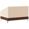 vidaXL Copertura per Panca a 2 Posti Beige 137x97x48/74 cm 600D Oxford