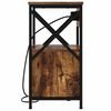 vidaXL Armadio da Notte Rovere fum&eacute; 40 x 31 x 60 cm Legno multistrato