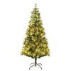 vidaXL Albero di Natale Preilluminato con Pigne Verde 225 cm PVC e PE