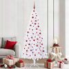 vidaXL Albero di Natale artificiale Bianco 210 cm PVC e Acciaio