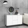 vidaXL Credenza Bianca 102x35x70 cm in Legno Multistrato
