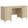 vidaXL Scrivania Rovere Sonoma 142,5 x 50 x 75 cm Legno ingegnerizzato