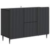 vidaXL Credenza Nero 89 x 34,5 x 62 cm Legno ingegnerizzato