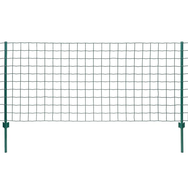 vidaXL Set Recinzione Euro 20x1,2 m in Acciaio Verde