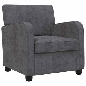 vidaXL Poltrona Grigio Scuro Chenille