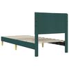 vidaXL Struttura del letto Verde Scuro 80 x 200 cm Tessuto