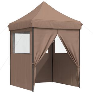 vidaXL Tenda Party 200 x 200 x 306 cm Marrone Tessuto Oxford