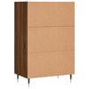vidaXL Credenza Rovere Marrone 57x35x90 cm in Legno Multistrato