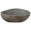vidaXL Basin in pietra fluviale Grigio chiaro 52 x 40 x 15 cm