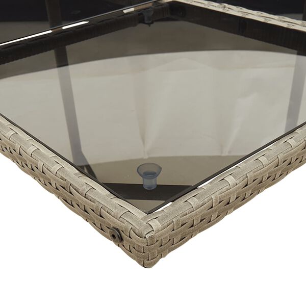 vidaXL Set da Pranzo da Giardino 9 pz con Cuscini in Polyrattan Grigio