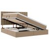 vidaXL Letto con contenitore e LED Cappuccino 180 x 200 cm