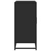 vidaXL Credenza Rovere Nera 68x35x76 cm in Truciolato e Metallo