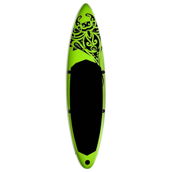 vidaXL Set Tavola Gonfiabile da SUP 320x76x15 cm Verde