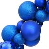 vidaXL Ghirlanda di Palline di Natale Blu 175 cm in Polistirene