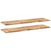 vidaXL Mensole da Parete 2 pz 140x40x2 cm Legno Acacia Rifinito a Olio