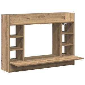 vidaXL Scrivania a parete rovere artigianale 105 x 48 x 75 cm