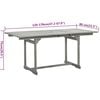 vidaXL Set da Pranzo da Giardino 7 pz in Legno Massello di Acacia