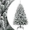 vidaXL Albero Natale Artificiale Incernierato con Neve Fioccata 150 cm
