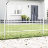 vidaXL Recinzione per Giardino 8 pcs Bianco 170 x 140 cm