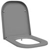 vidaXL Sedile del WC Grigio 47,5 x 35 x 3,6 cm Duroplast