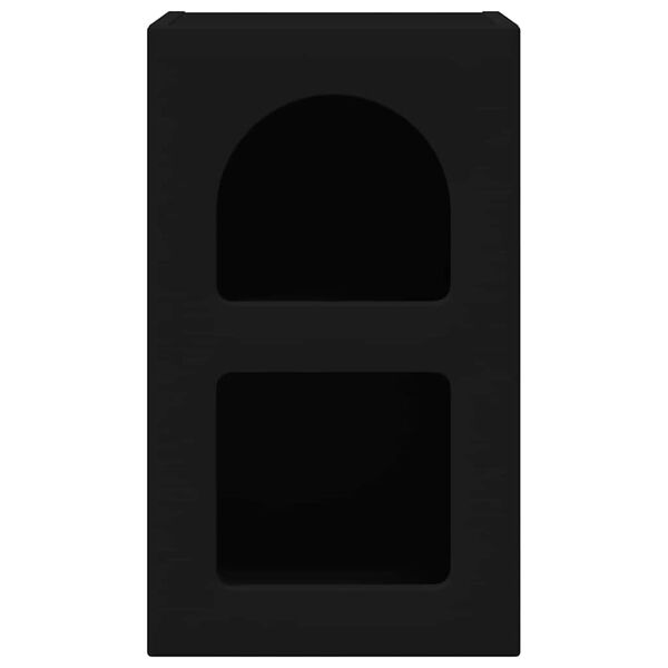 vidaXL Comodino Nero 29,5 x 33,5 x 50 cm Legno multistrato