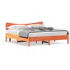 vidaXL Giroletto senza Materasso Marrone Cera 180x200 cm Legno di Pino