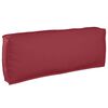 vidaXL Cuscino per schienale pallet Rosso Vino 120 x 40 x 12 cm