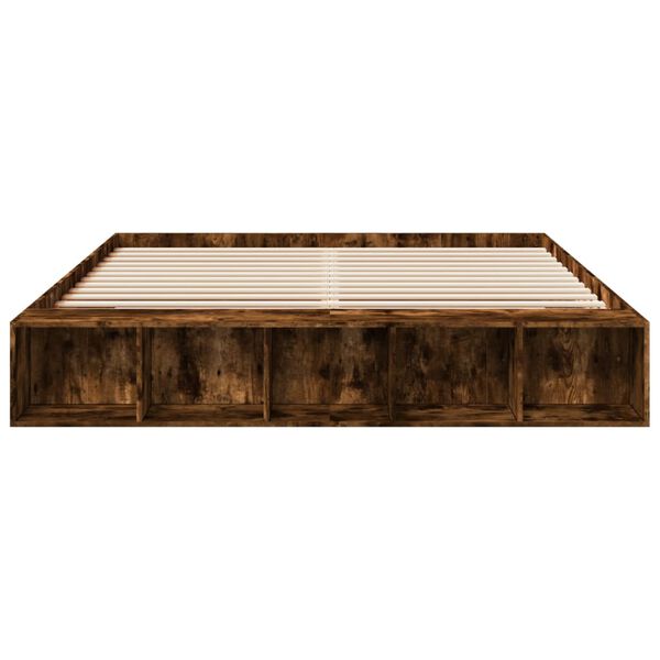 vidaXL Giroletto Rovere Fumo 200x200 cm in Legno Multistrato