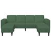 vidaXL Divano Verde Scuro 250 x 188 x 76 cm Tessuto in Cords