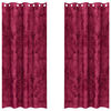 vidaXL Tende in Velluto 2 pcs Rosso vino 225 x 140 cm Velluto