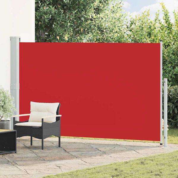 vidaXL Tenda Laterale Retrattile per Patio 180x300 cm Rossa