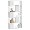 vidaXL Libreria 5 Ripiani Bianca 80,5x23,5x162,5cm Legno Multistrato