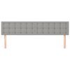vidaXL Testiera 2 pz Grigio Chiaro 90x5x78/88 cm in Tessuto