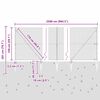 vidaXL Palo della recinzione Grigio 25 x 1,5 m (19 x 19 mm rete)