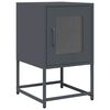 vidaXL Comodino Antracite 36x39x60,5 cm in Acciaio Laminato a Freddo