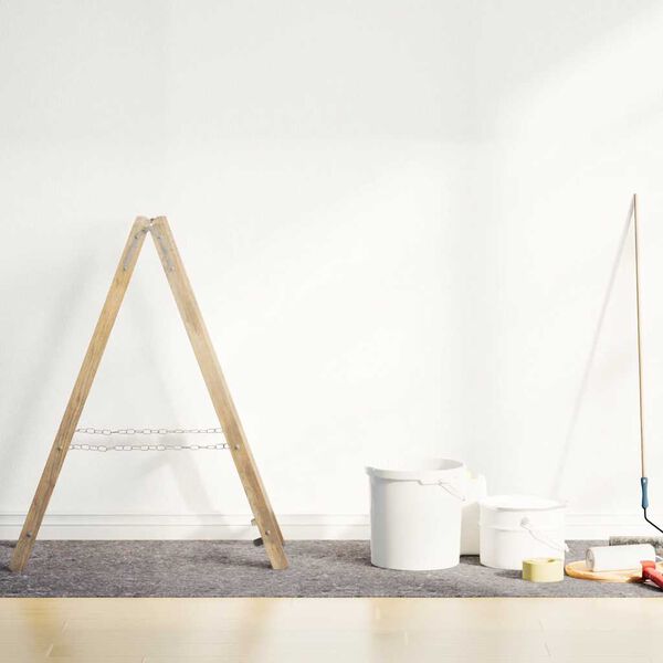 vidaXL Telo Protettivo per Pittori Antiscivolo 25 m 280 g/m&sup2; Grigio