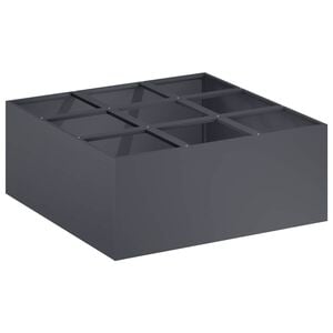 vidaXL Vaso da giardino Antracite 100 x 100 x 20 cm