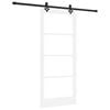 vidaXL Porta scorrevole ORKDAL 86 x 198,5 cm Bianco e Nero