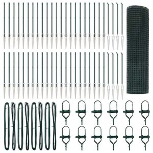 vidaXL Palo della recinzione Verde